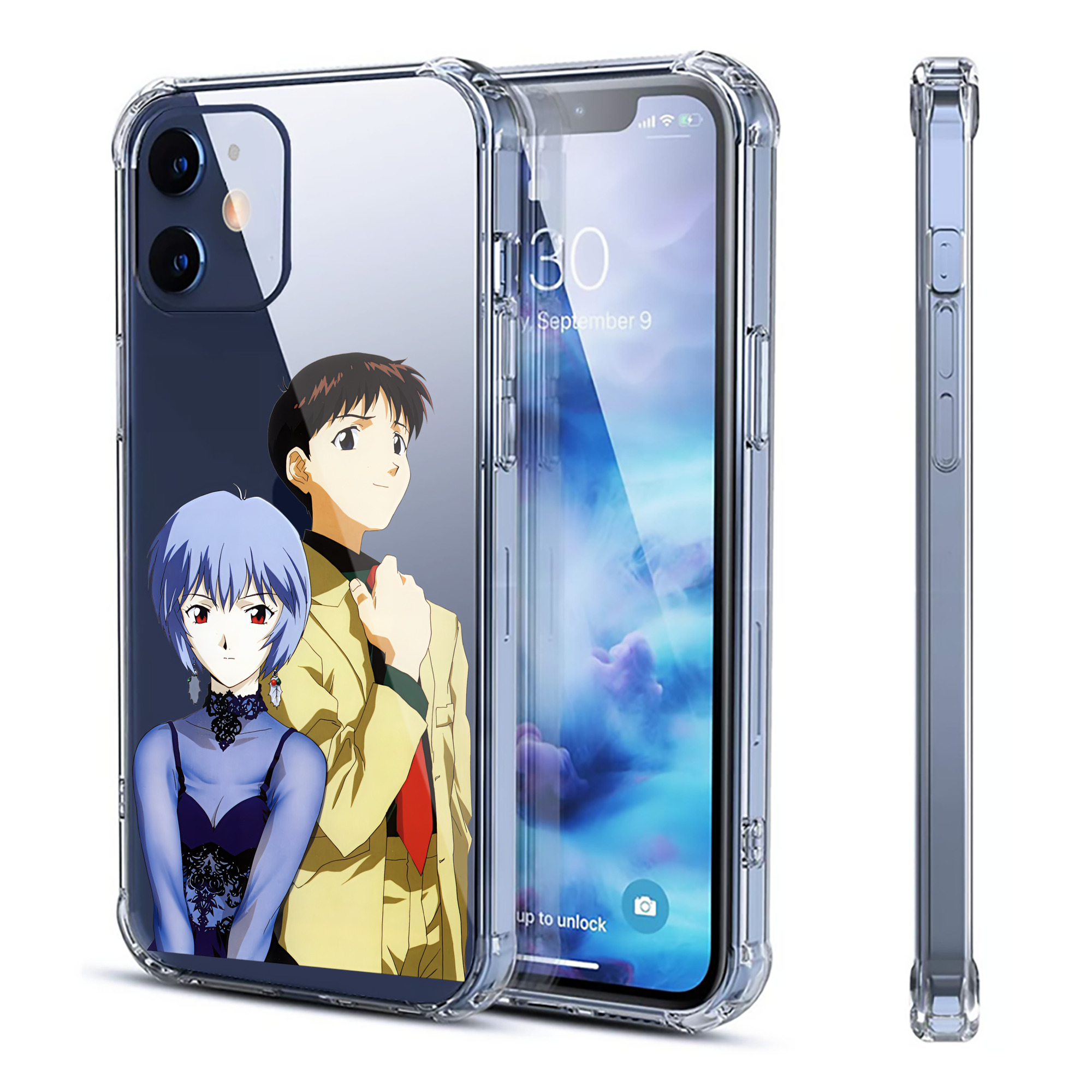 （画像用） EVA 新世紀エヴァンゲリオン 【iPhone 12シリーズ対応】透明スマホケース（クリアソフトケース）